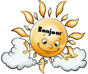 Gif bonjour soleil nuages